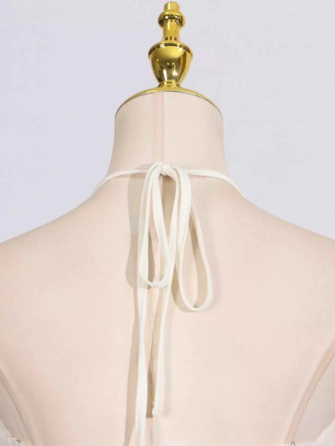 Ruched Halter Neck Maxi Dress
